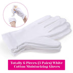 Selizo white cotton gloves for dry hands packaging