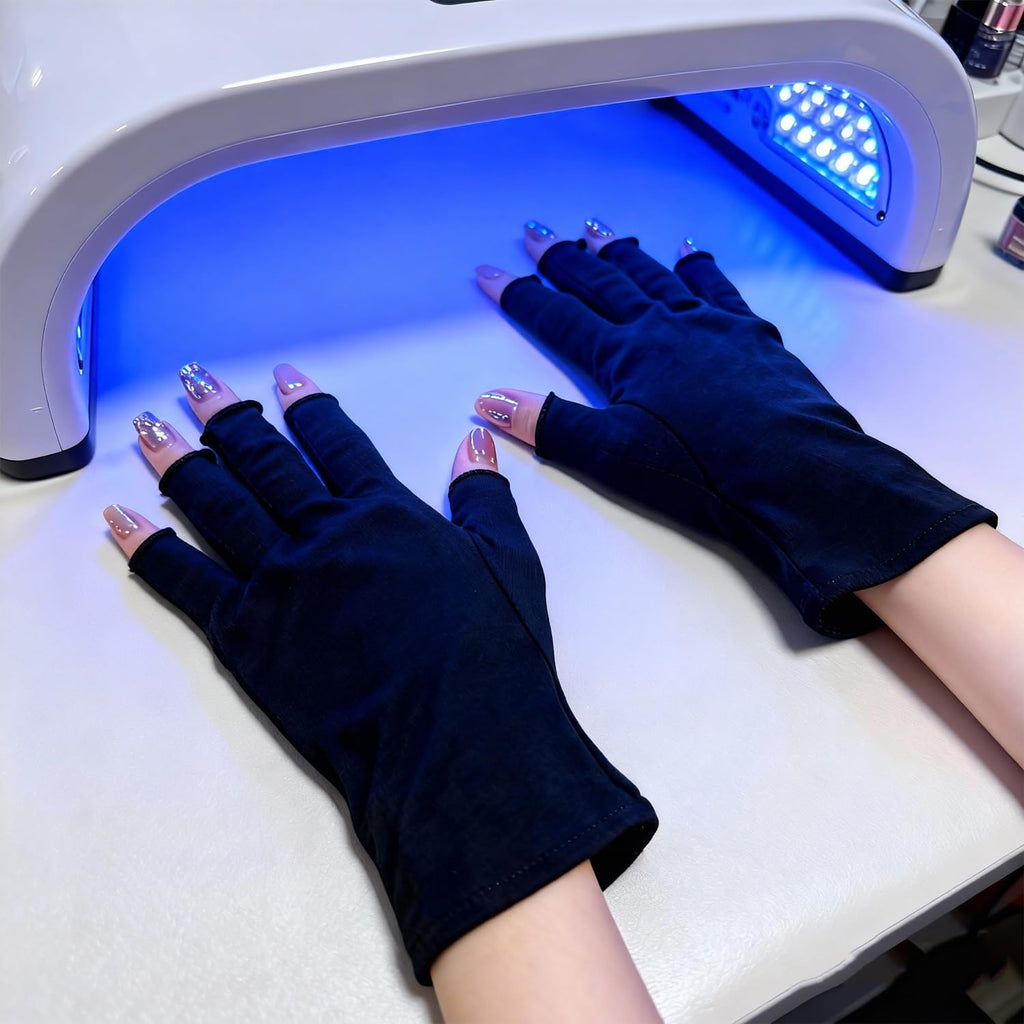 Swaker black cotton wellness gloves packaging view