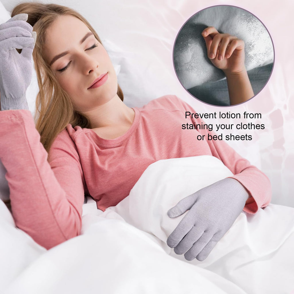 MIG4U breathable moisturizing gloves elastic cuff view