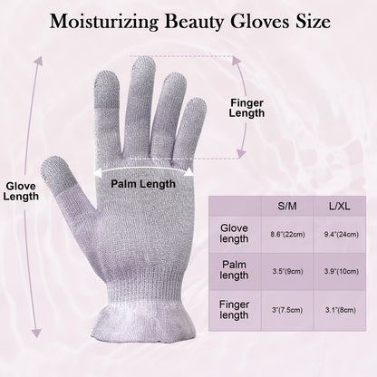 Breathable overnight sleeping gloves for intensive moisturizing in India.