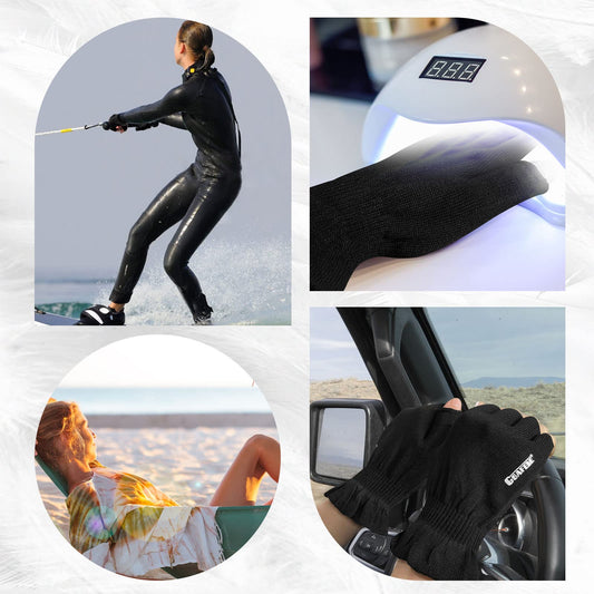 GSAFEME fingerless moisturizing gloves for dry hands