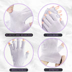 Gsafeme moisturizing gloves side angle highlighting soft cotton fabric