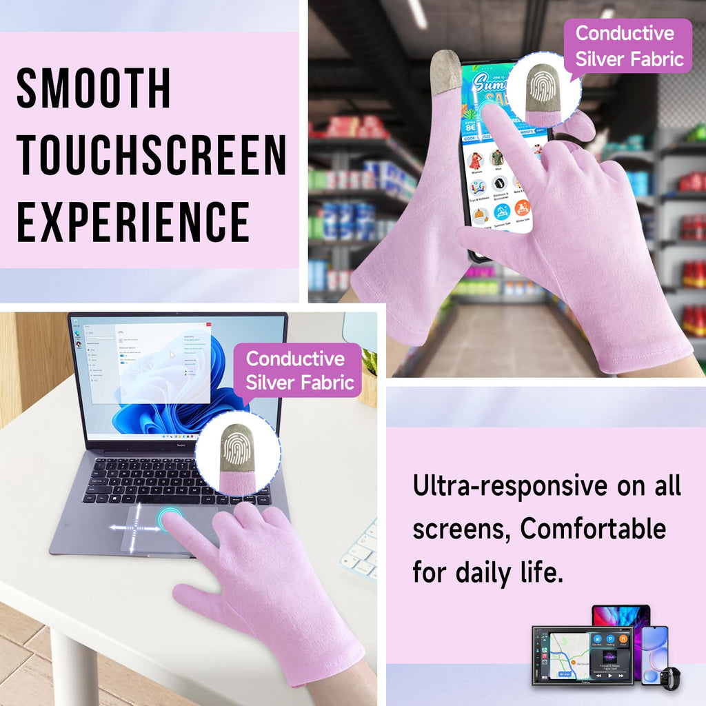 HandLove cotton gloves paired neatly next to a hand cream tube