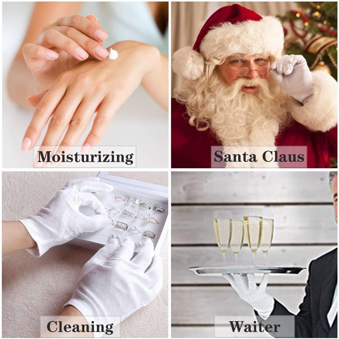 Smilco organic cotton gloves for overnight spa treatment