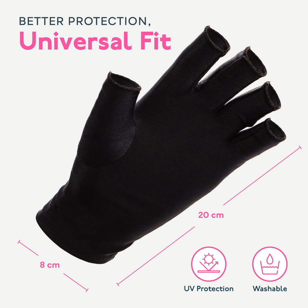 SUNUV protective manicure gloves worn on hands