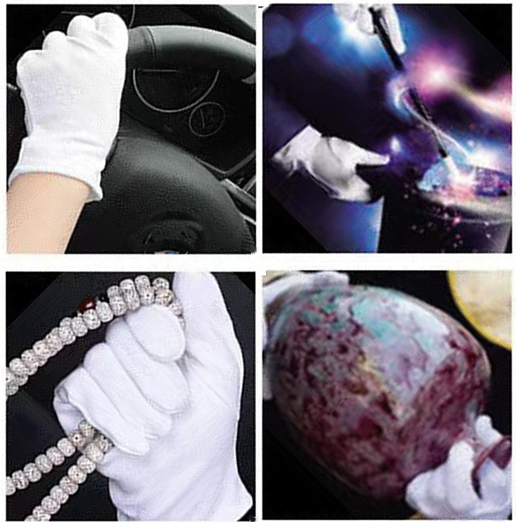 Clean white glove liners shown ready for daily utility use