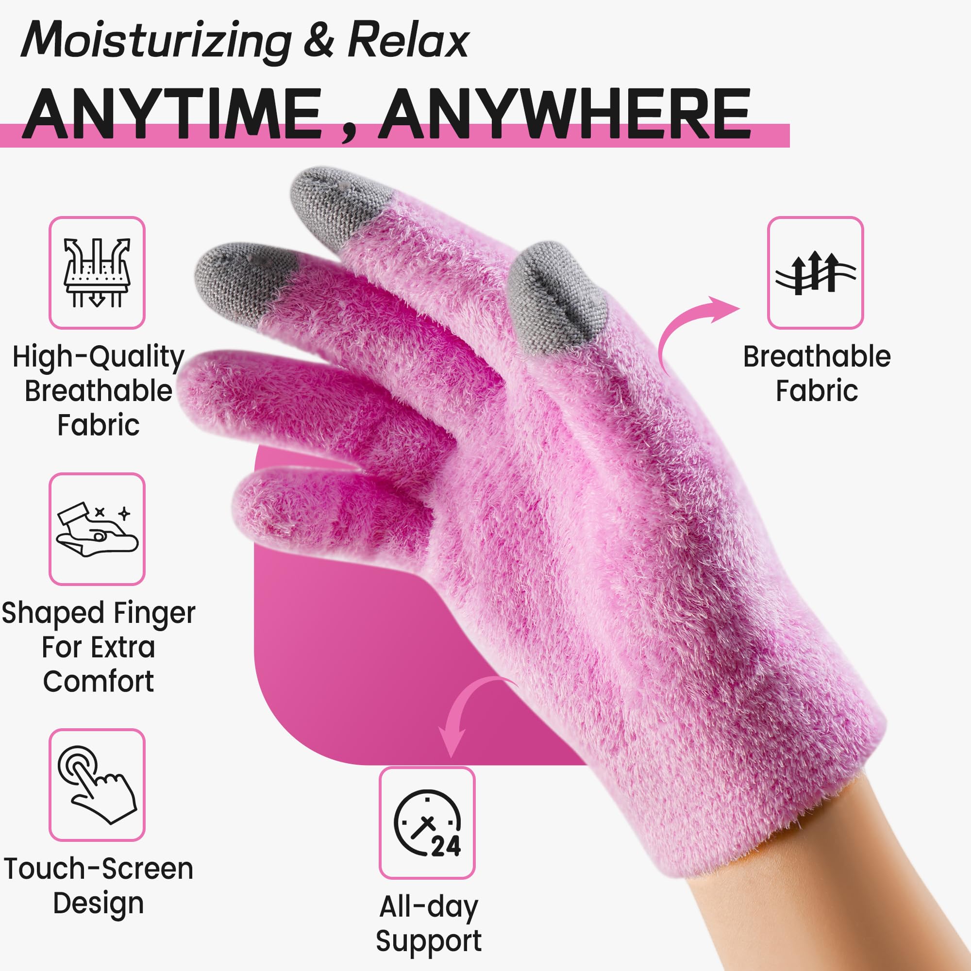 Close up of Furtaa touchscreen gel lining texture