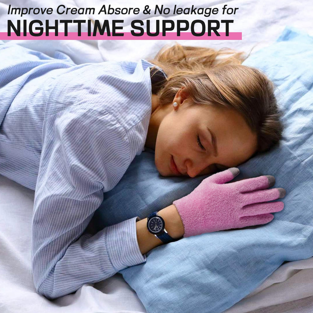 Furtaa moisturizing gloves lifestyle view during hand care treatment