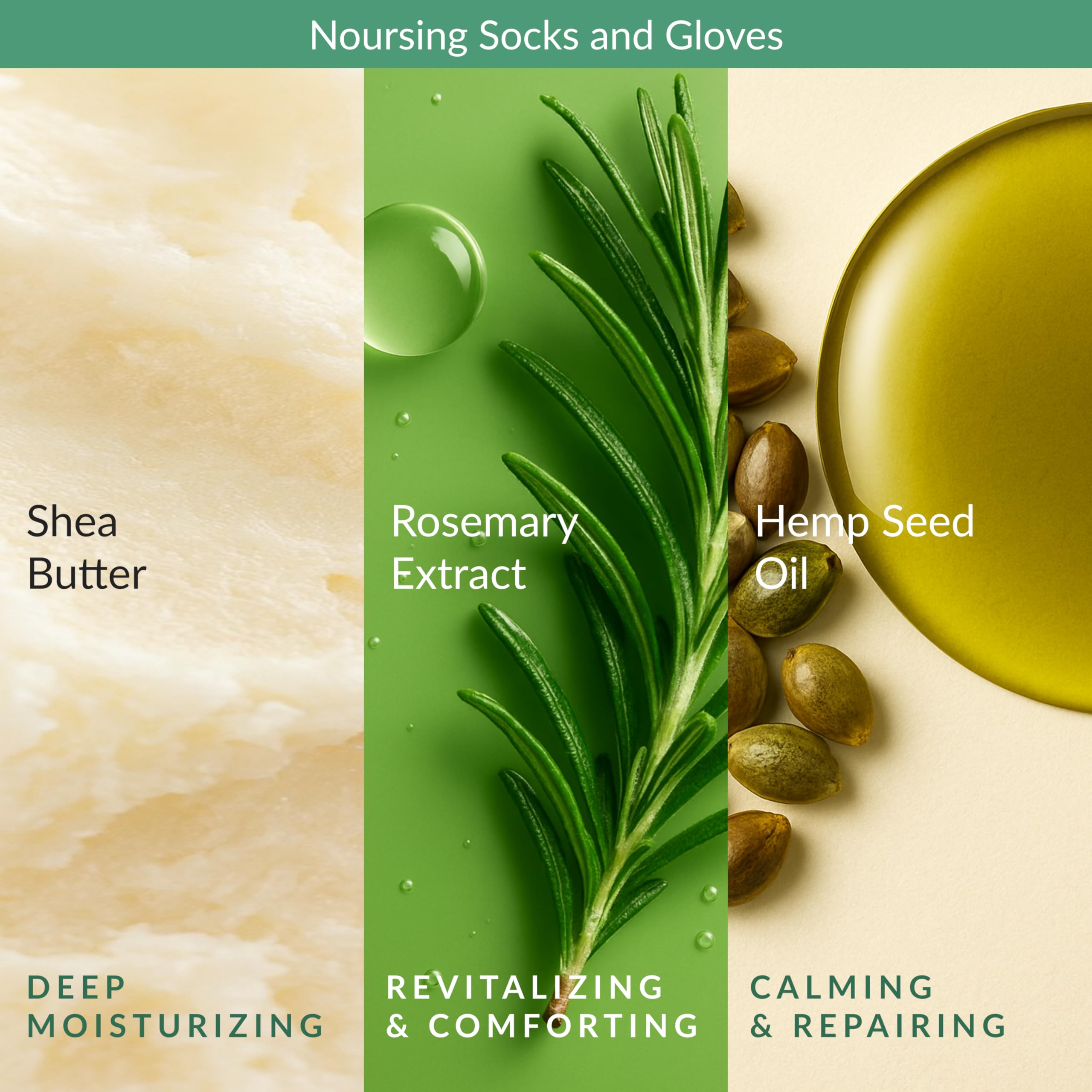 Close up of Epielle lavender and rosemary spa mask ingredients