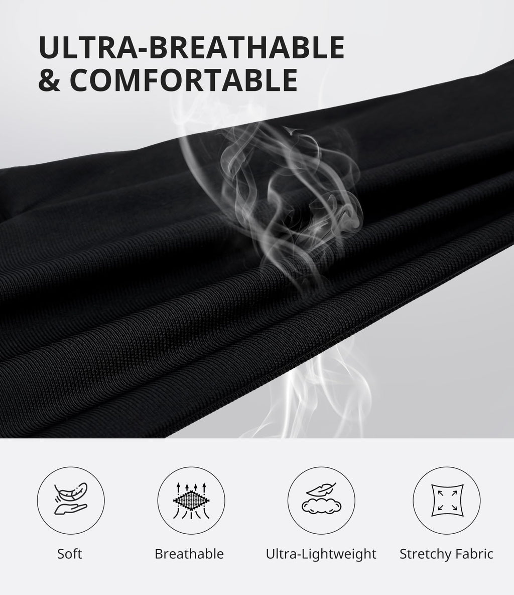 Black upf 50+ sun protection gloves for nails