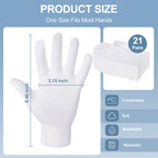 Unisex breathable cotton gloves worn on hands