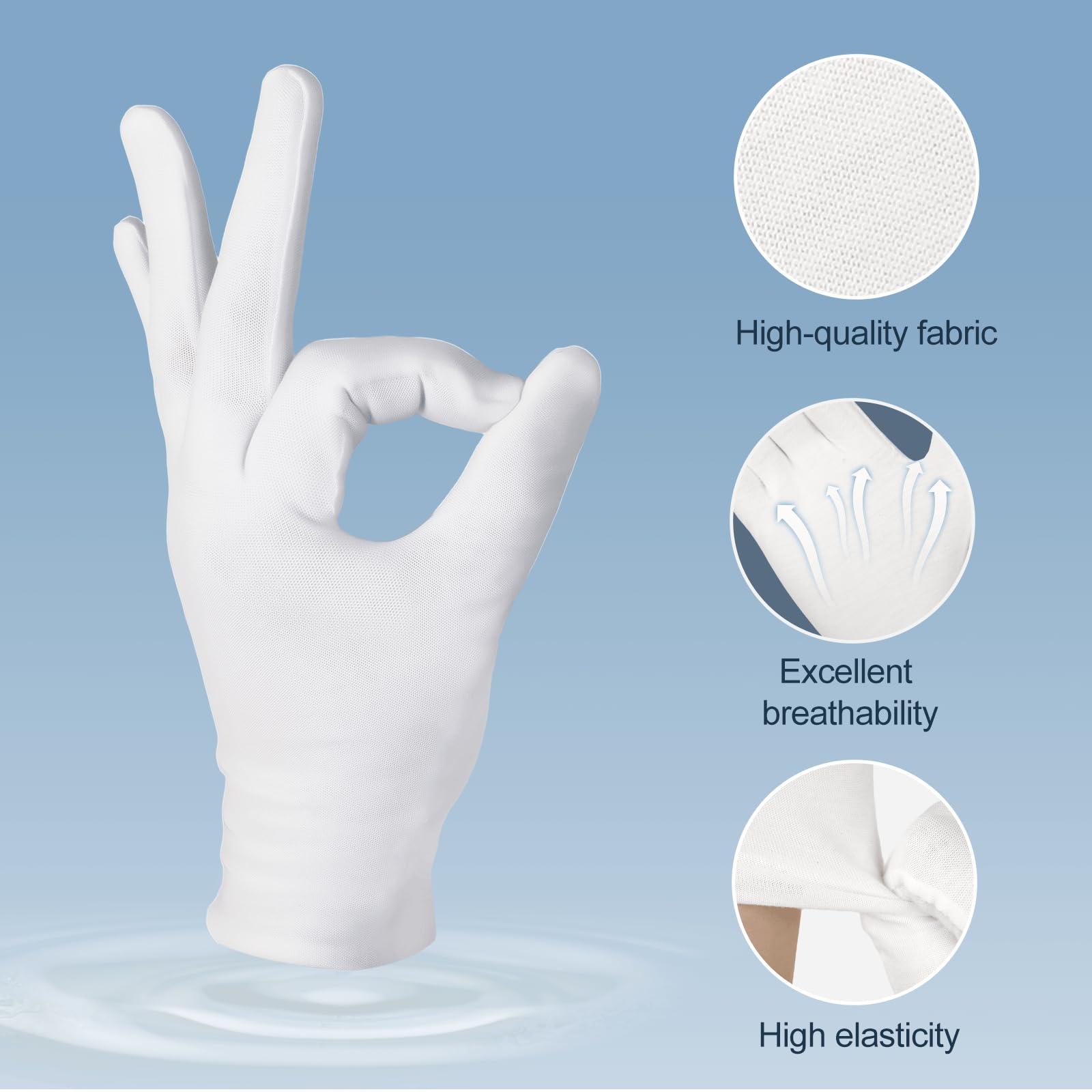 Close up of breathable cotton material for sensitive skin