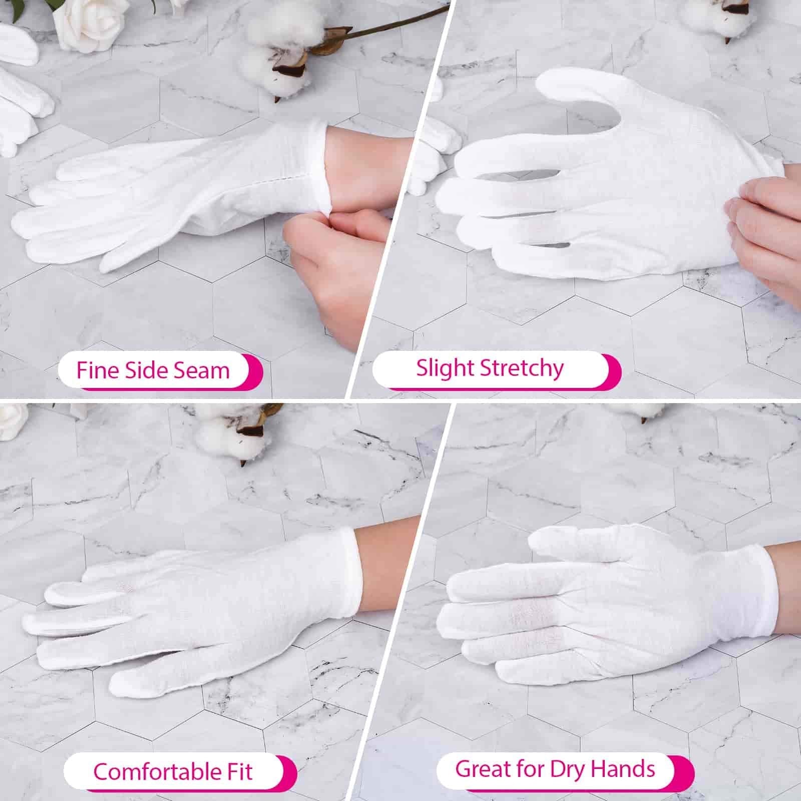 Overnight moisturizing gloves for dry hands treatment pack of 40.