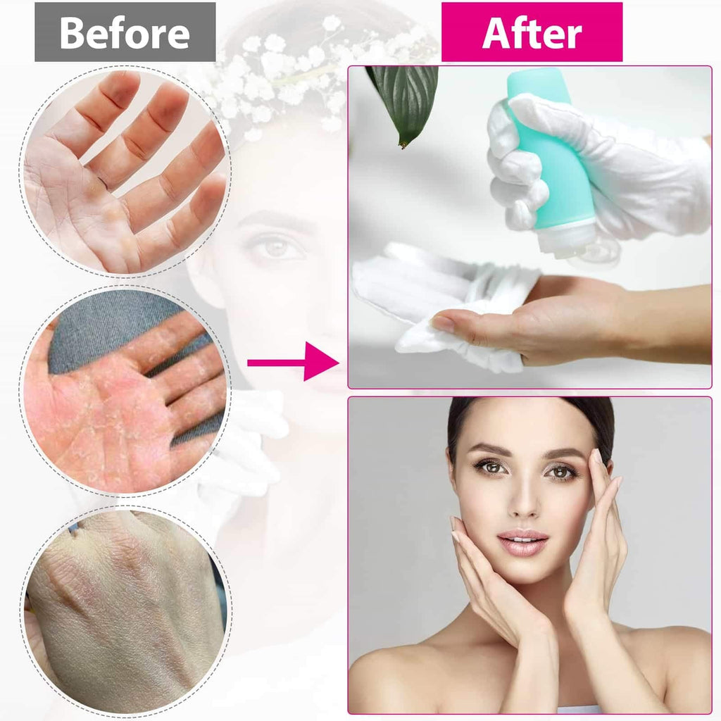 Paxcoo washable cosmetic gloves folded neatly in bulk pack