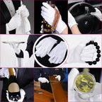 Paxcoo 20 pairs cotton gloves full product packaging view