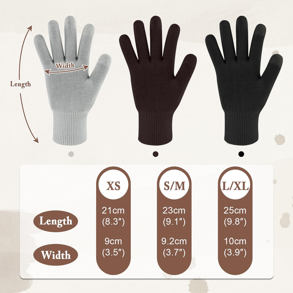 Mig4u large size spa gloves worn on hands for dry skin relief
