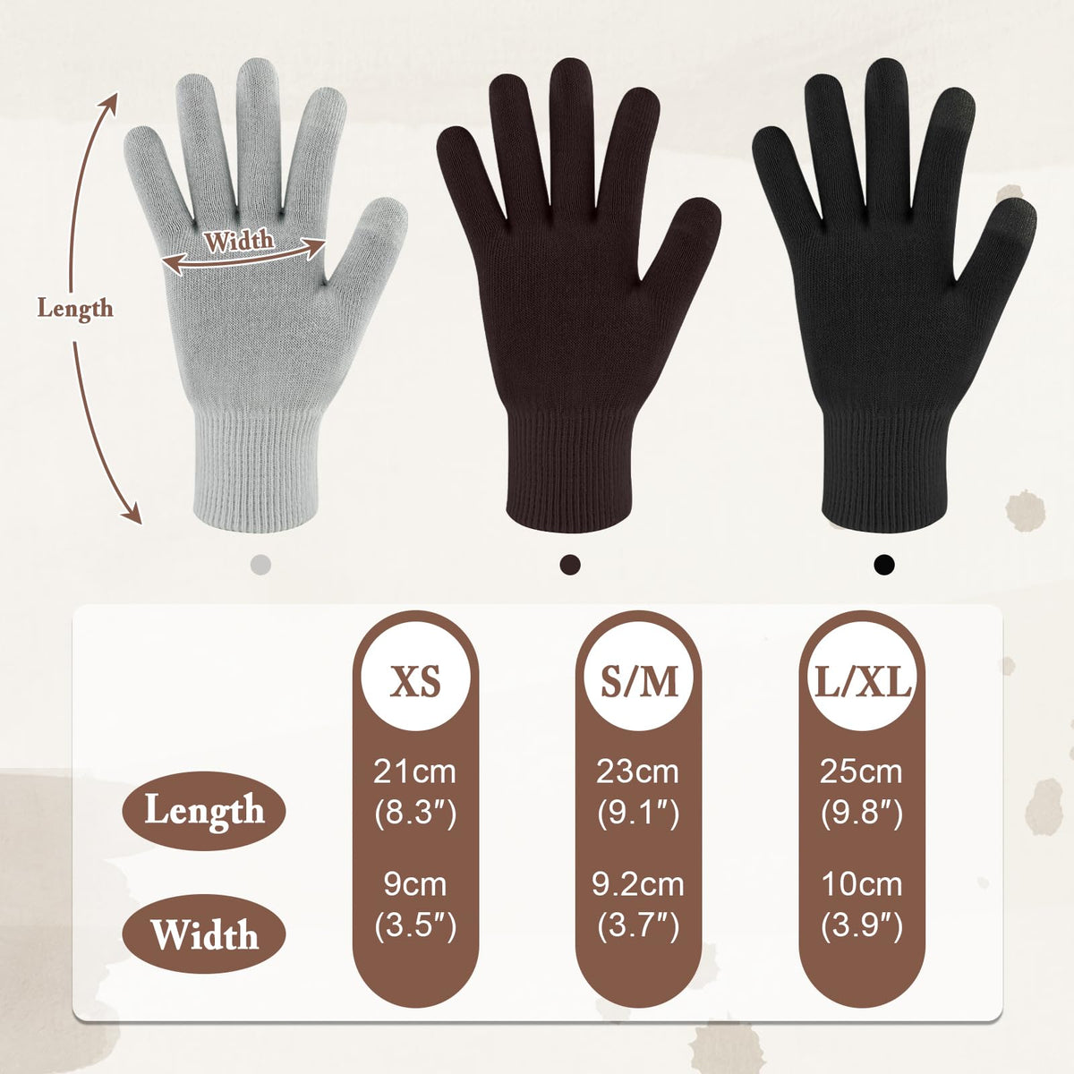 Mig4u large size spa gloves worn on hands for dry skin relief