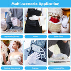 Unisex white cotton gloves designed for men and women hand care