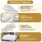 Fotkyxh breathable hand gloves with elastic cuffs