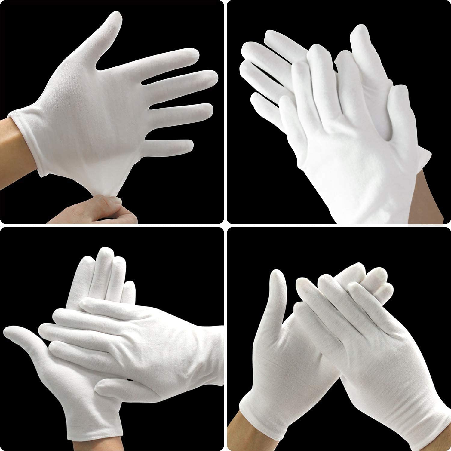 Yitiaoyu white gloves for handling jewelry and coins