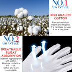 Yitiaoyu reusable cotton gloves stacked together