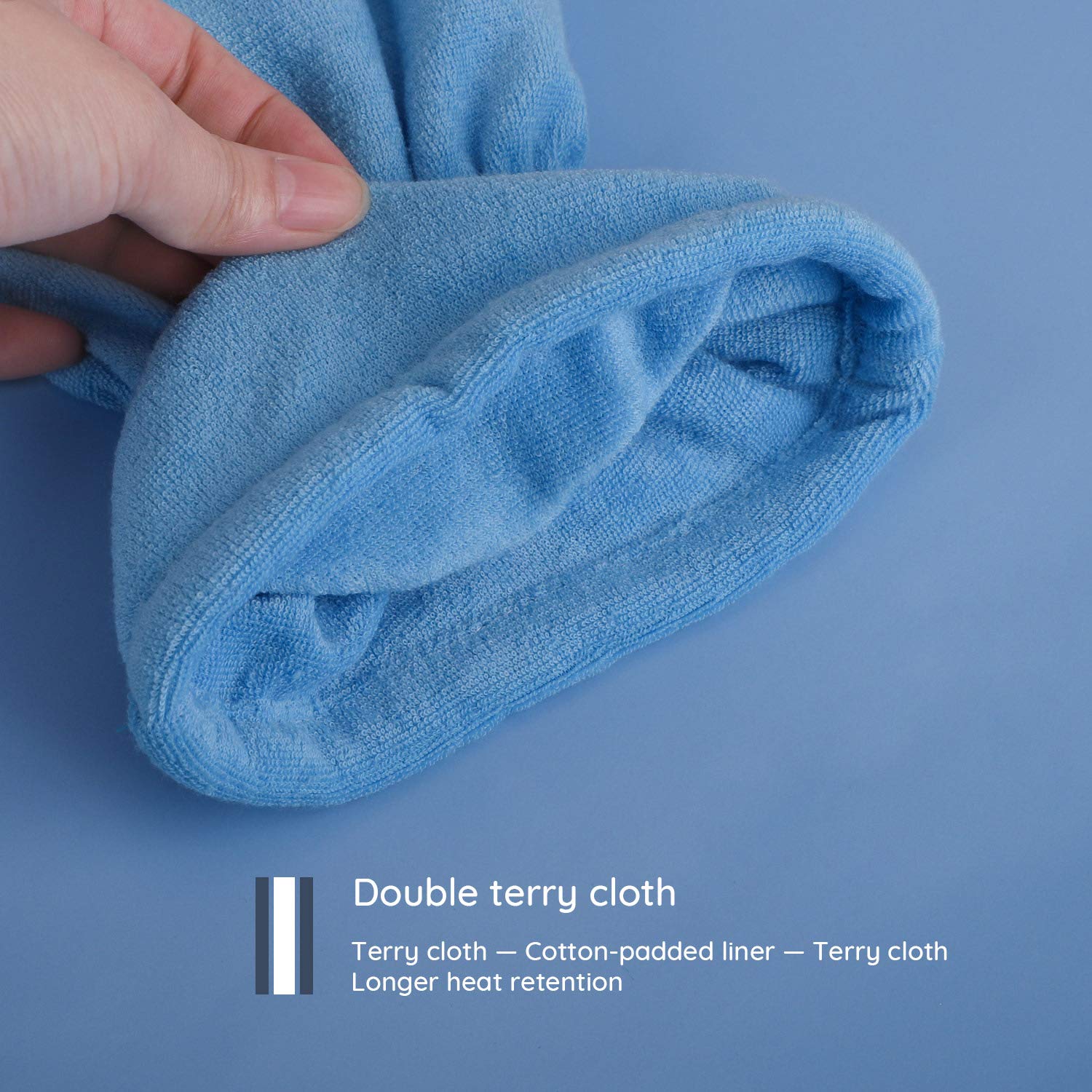 Hand wearing Segbeauty paraffin glove for deep skin hydration