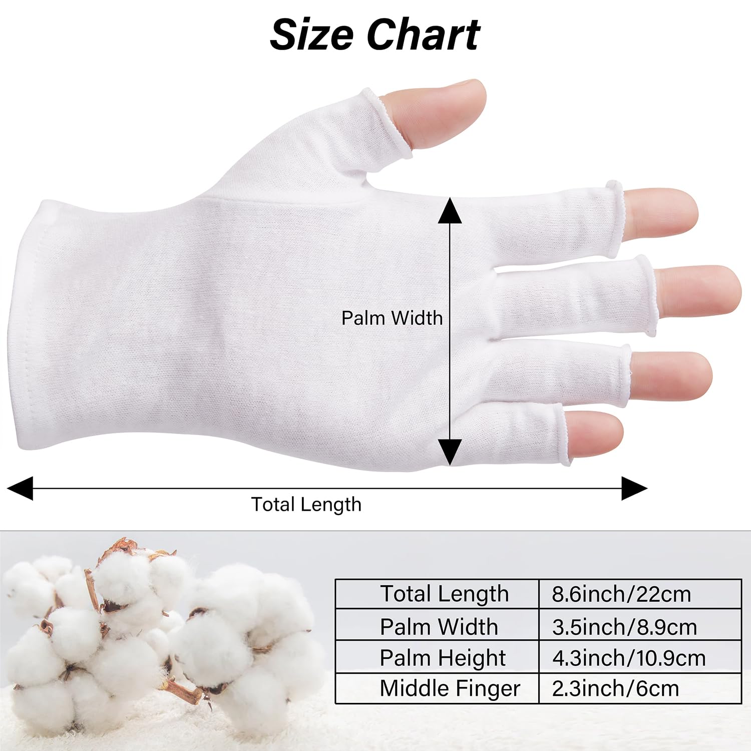 Person wearing moisturizing cotton gloves while using smartphone