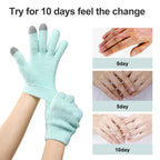 Close-up of touchscreen compatible fingertips on MoyRetty gloves