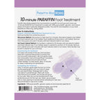 Close up of paraffin wax foot treatment box