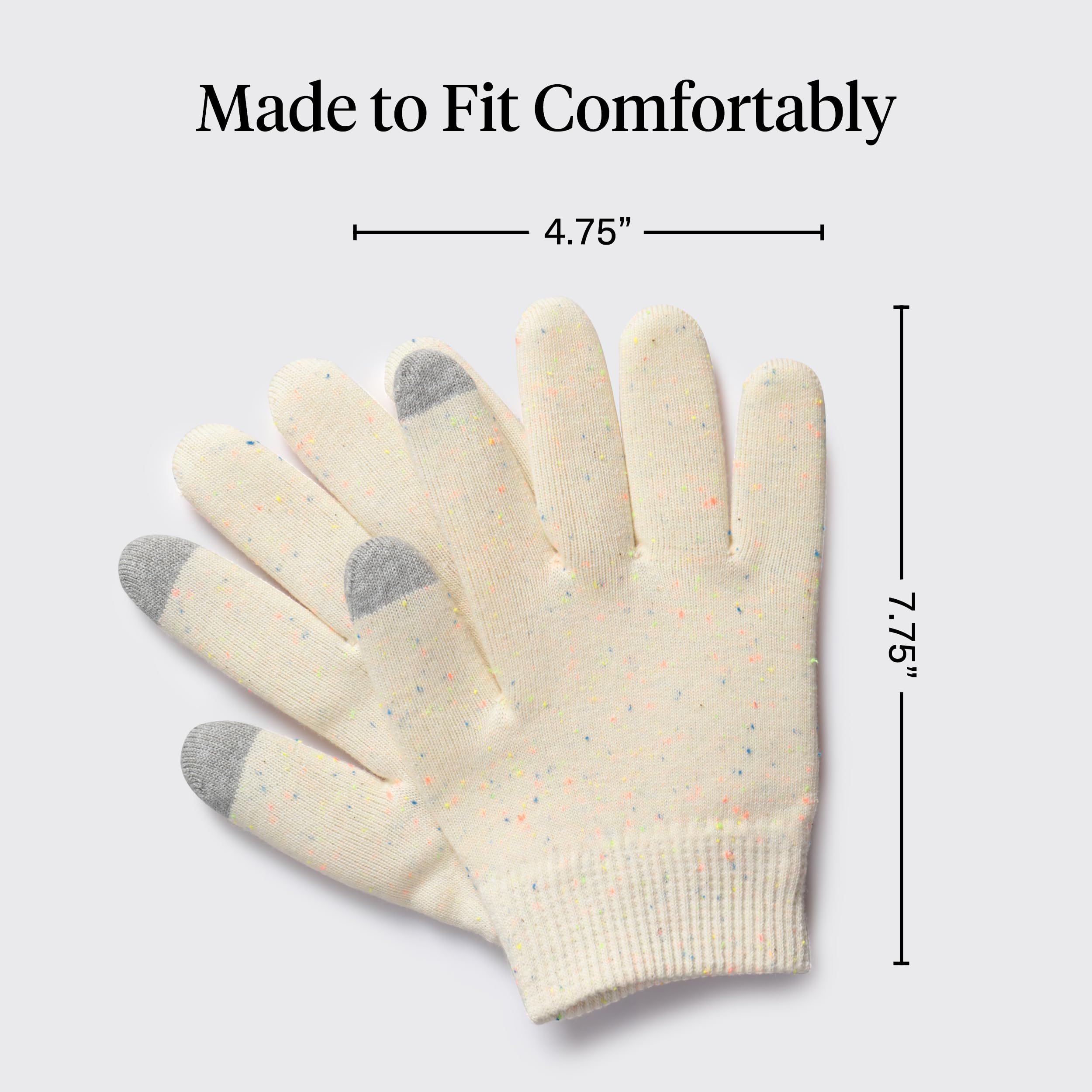 Kitsch reusable cotton spa gloves for dry skin care
