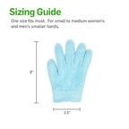 NatraCure gel lined gloves laid flat showing shape