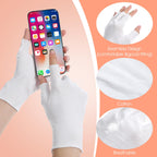 Heclia moisturizing gloves displayed for dry hands and eczema relief