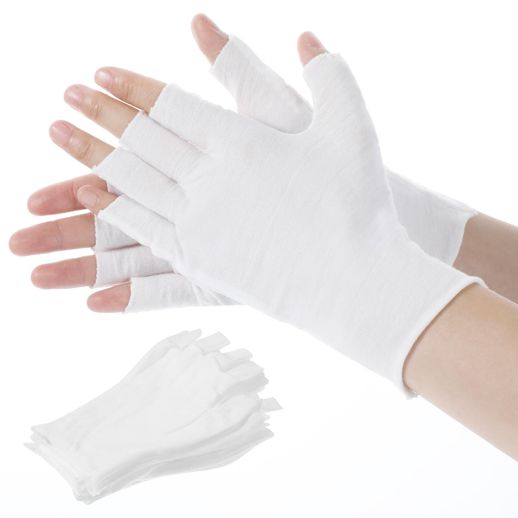 Heclia fingerless eczema gloves packaging and full set