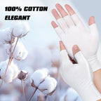 PKRFCJ breathable hand treatment gloves folded in a pack of four