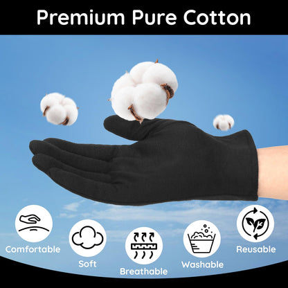Close up of soft cotton fabric texture on gloves