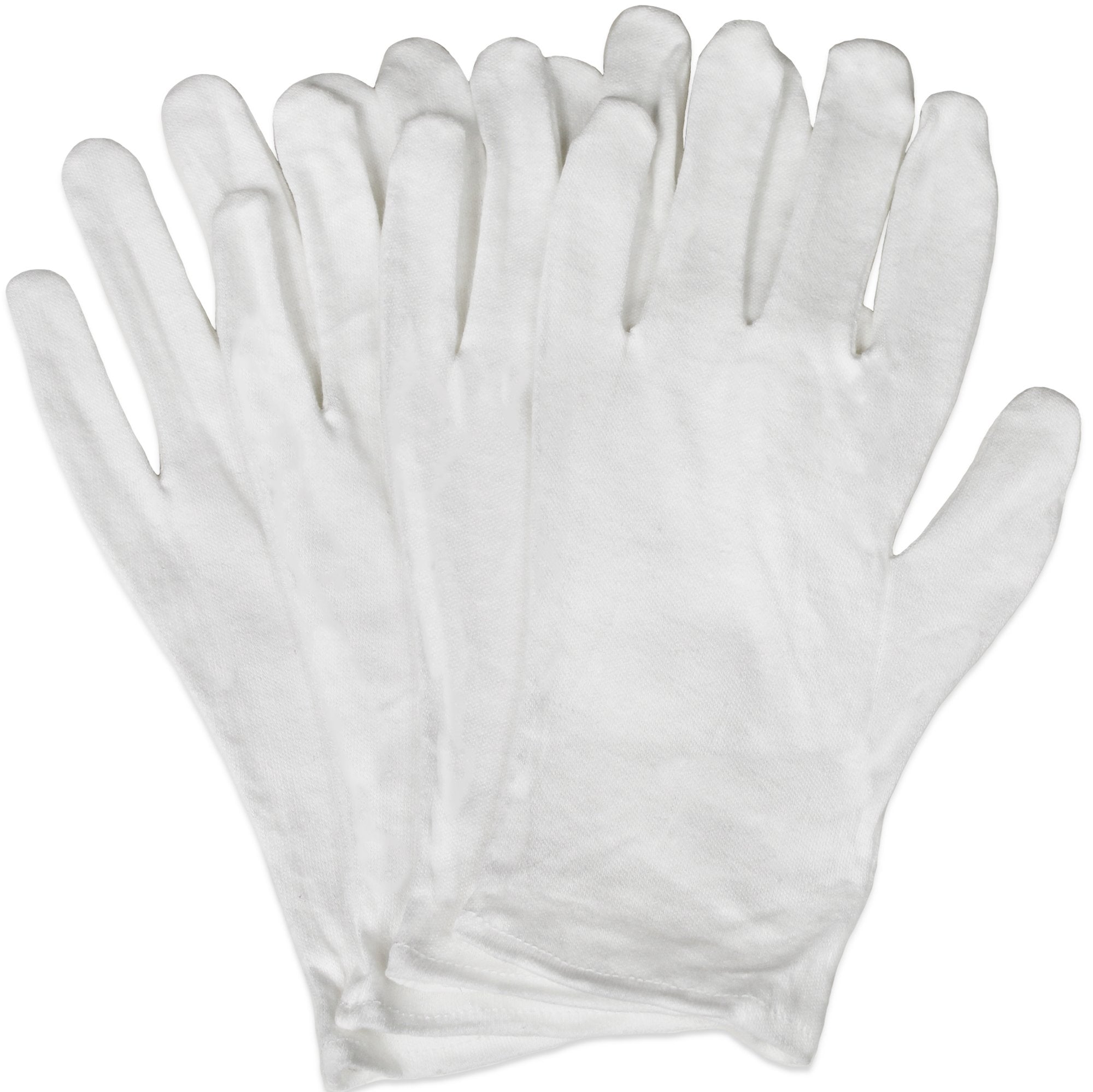 Two pairs of white Eurow overnight healing gloves displayed together.