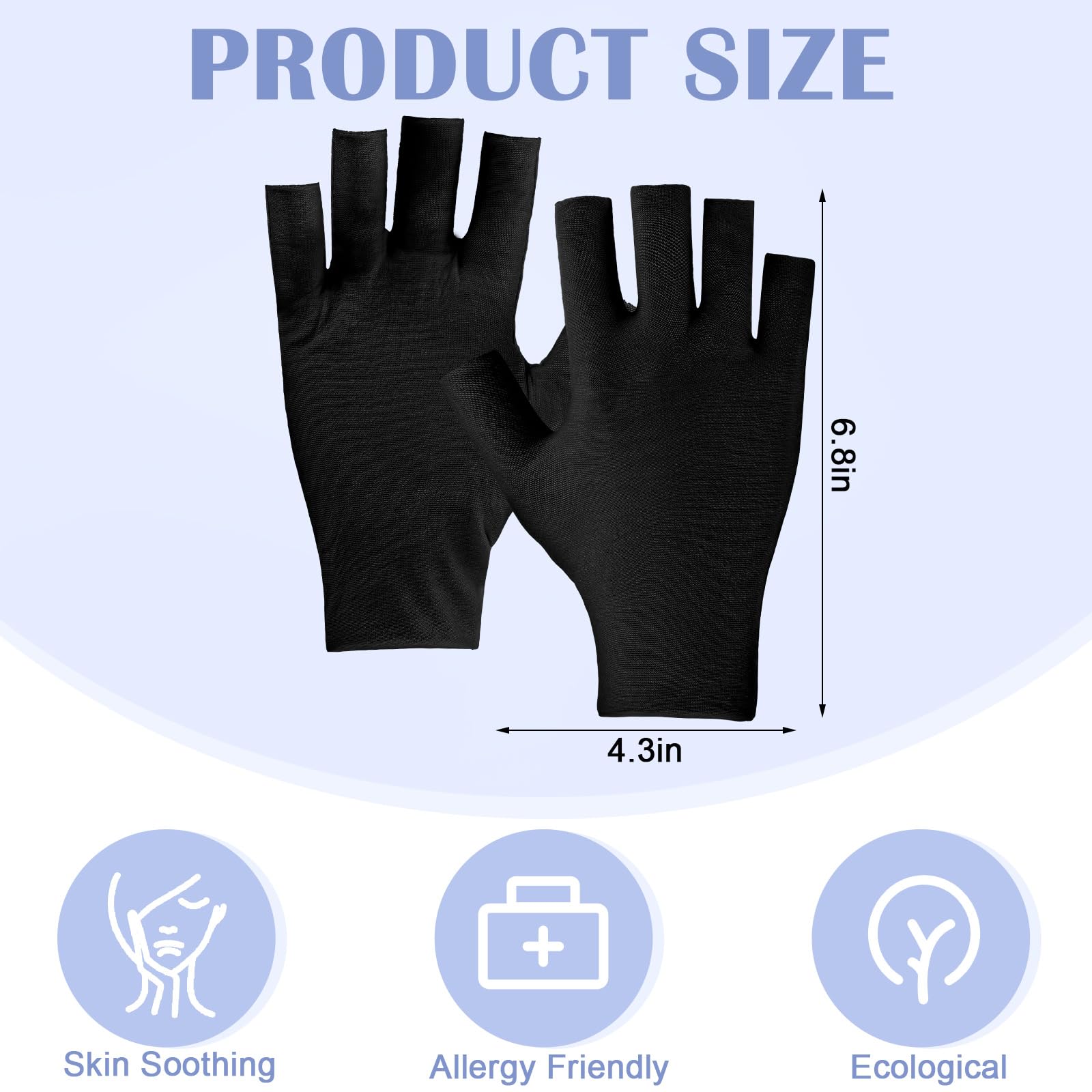 Geyoga cotton eczema gloves six pairs set packaging