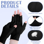 Geyoga cotton moisturizing gloves stacked to show the six pair value pack