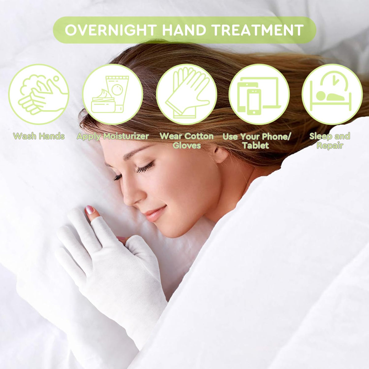 Packaging layout of swaker 4-pack moisturizing gloves