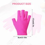 Xelsluthe fingerless gloves in black and pink pairs