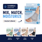 Side angle of the breathable open toe heel treatment sleeves