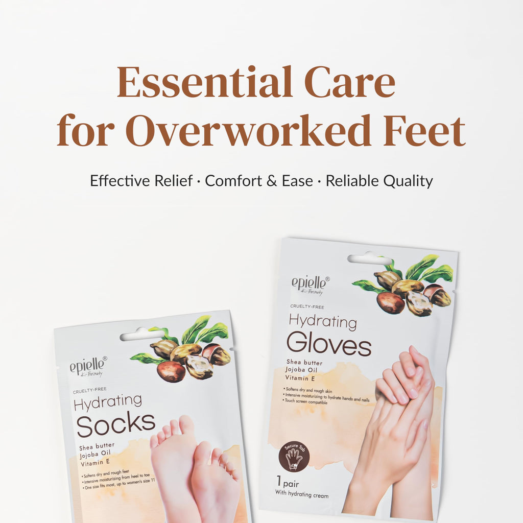 Epielle Hydrating Foot Mask 6 pairs bundle stack