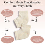 Kitsch cracked heel treatment socks showing inner gel lining detail