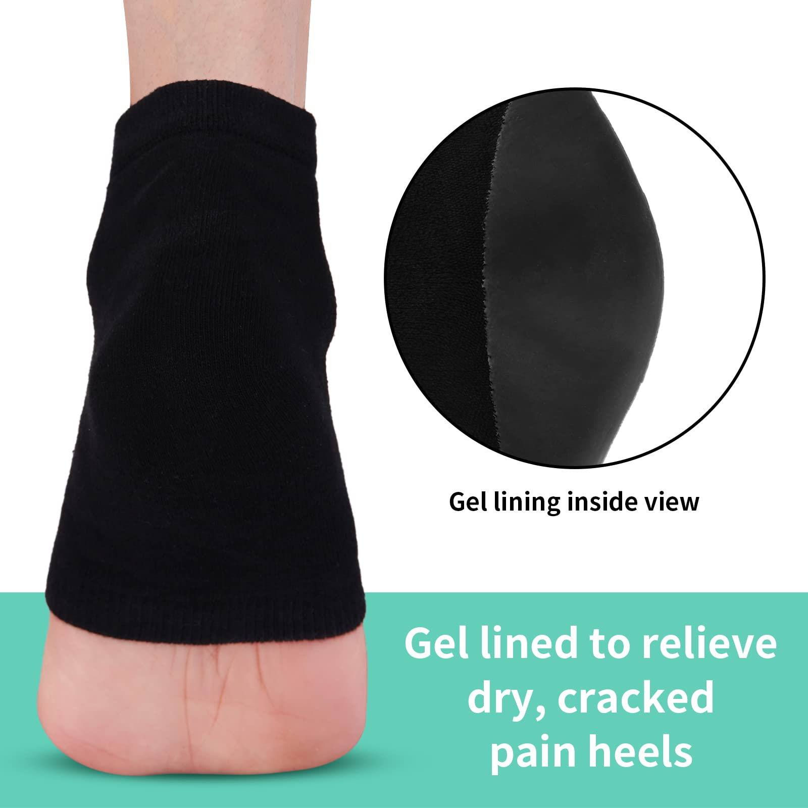 Toeless cotton mesh design of Vaincre heel socks