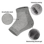 Demonstration of overnight foot repair showing soft and smooth heel results.