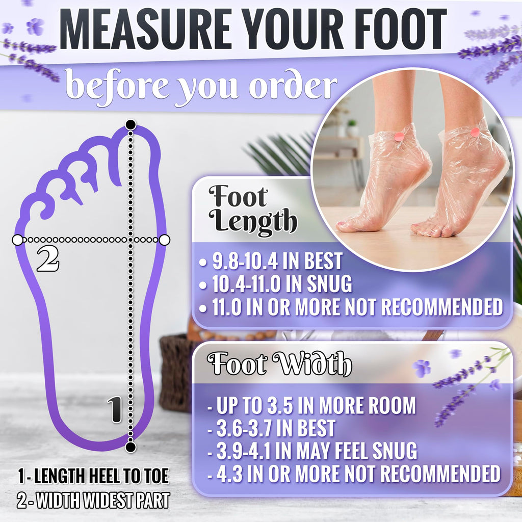 Foot covers shown with included adhesive ankle stickers