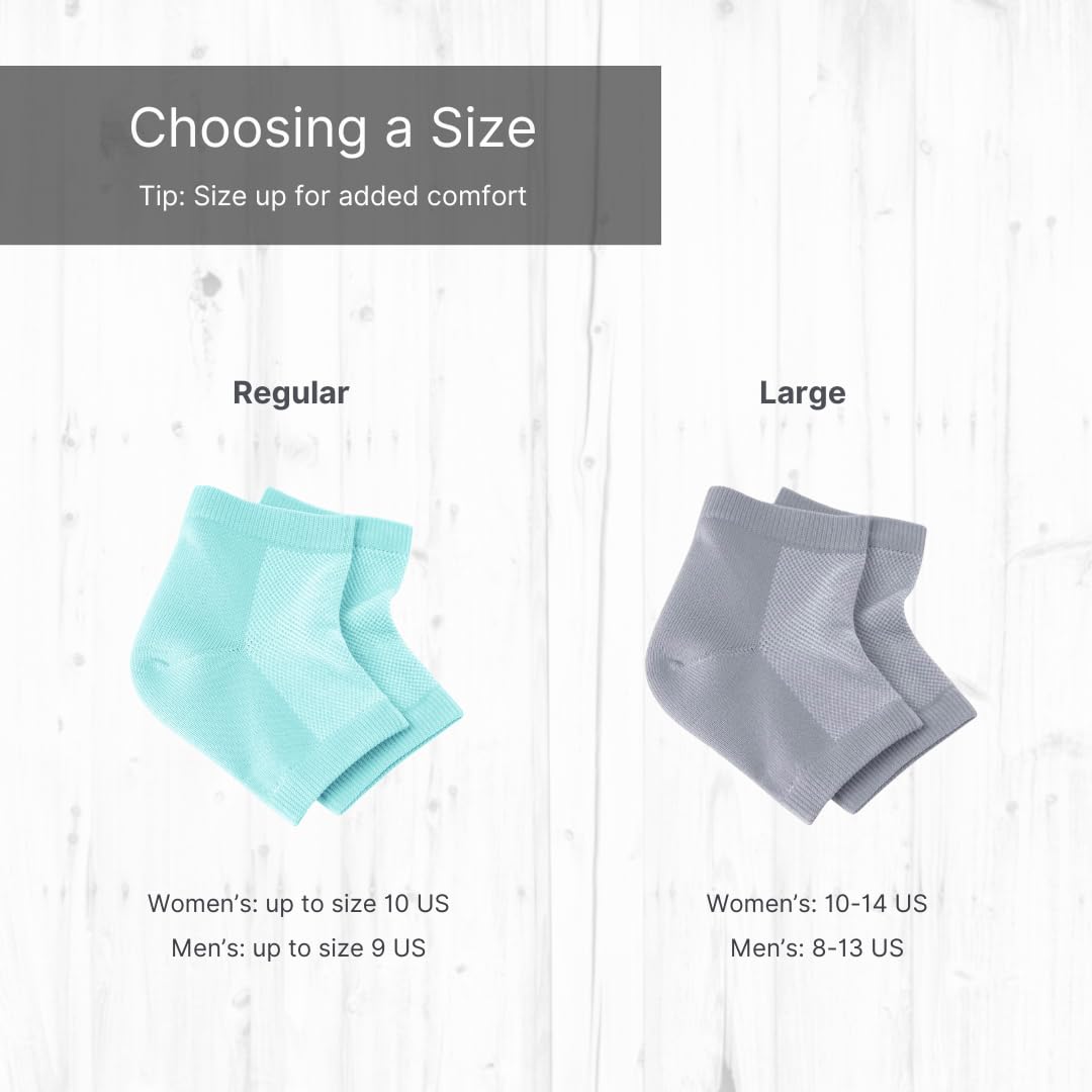 Lifestyle application showing heel sleeve used during relaxation