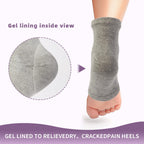 Untrytb silicone gel heel socks displaying toeless design