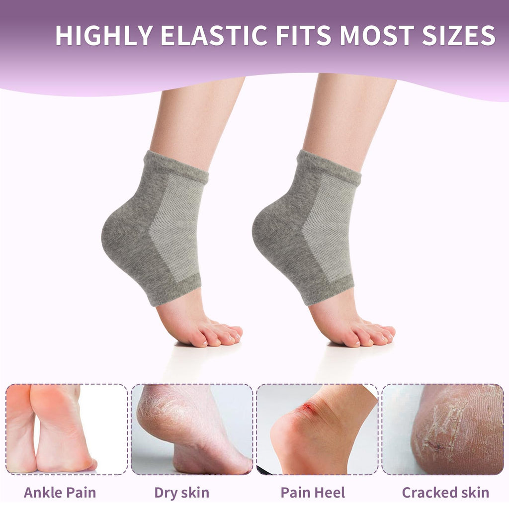 Untrytb spa foot covers stretched to show elastic fabric