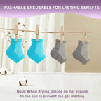Packaging and product layout for Untrytb silicone heel socks